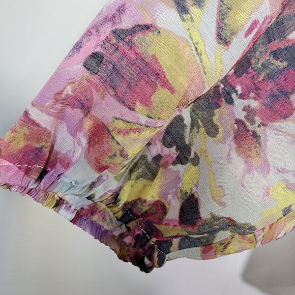 Zac & Rachel Top Womens Size 3X Blouse 3/4 Sleeve On Off Shoulder Romantic Fairy - Picture 7 of 13